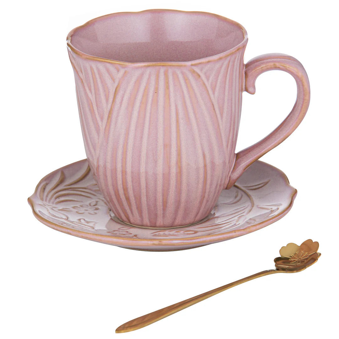 Petals Mug Saucer & Spoon Set