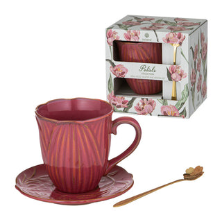 Petals Mug Saucer & Spoon Set