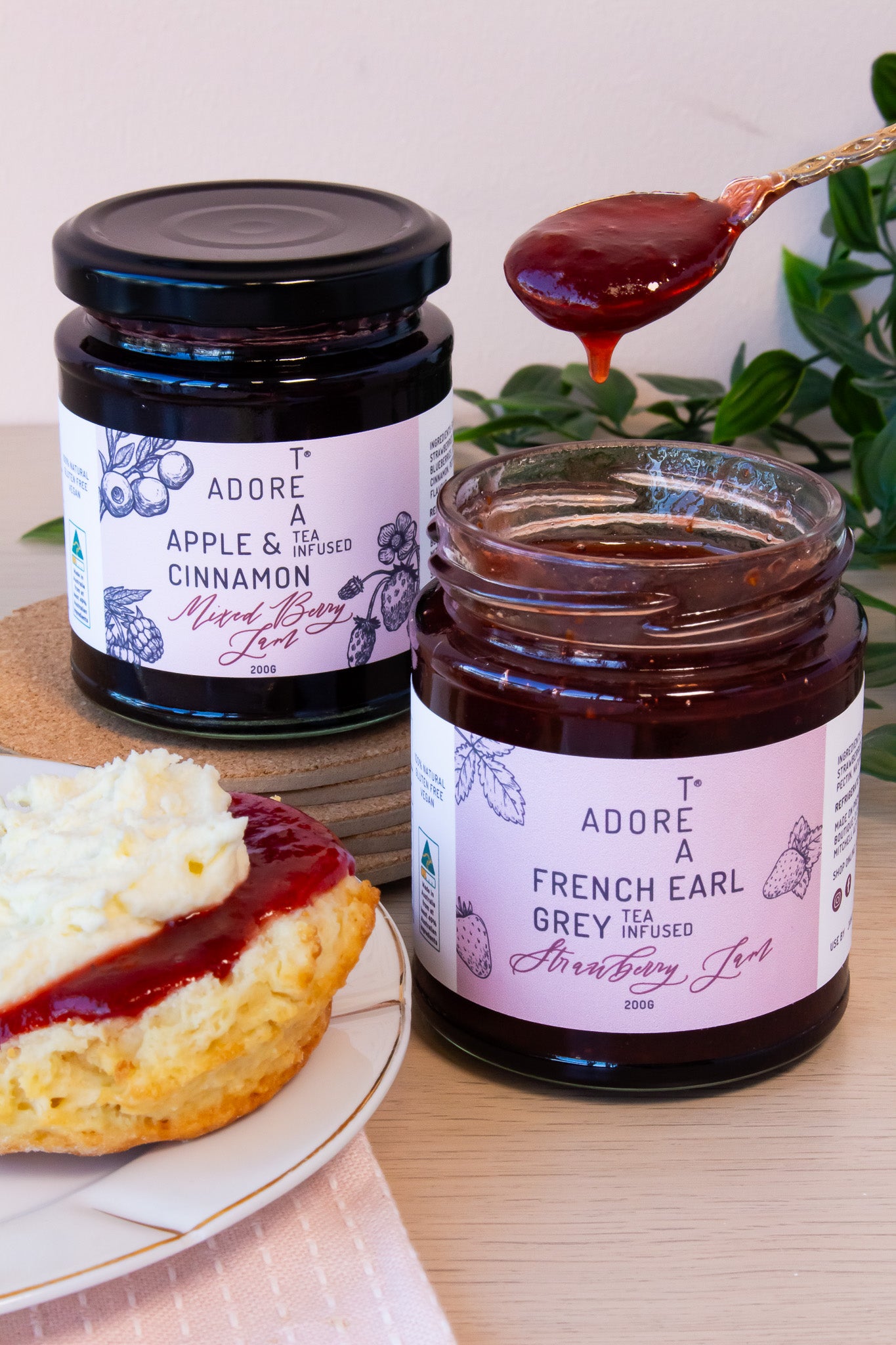 French Earl Grey Tea Infused Strawberry Jam